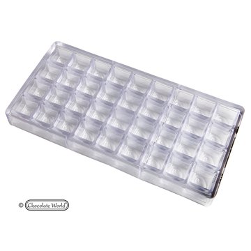 Obrázek 1 produktu CW FORMA NA PRALINKY - KOSTKA KÁVOVÉ ZRNO 2,5x2,5cm v.2,5cm 14g 45ks