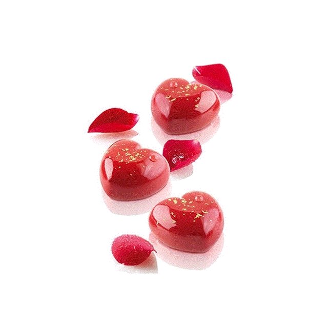 Obrázek produktu SIL FORMA SILIKON bílá-CUPIDO, srdce, 4,5x4x2,4cm