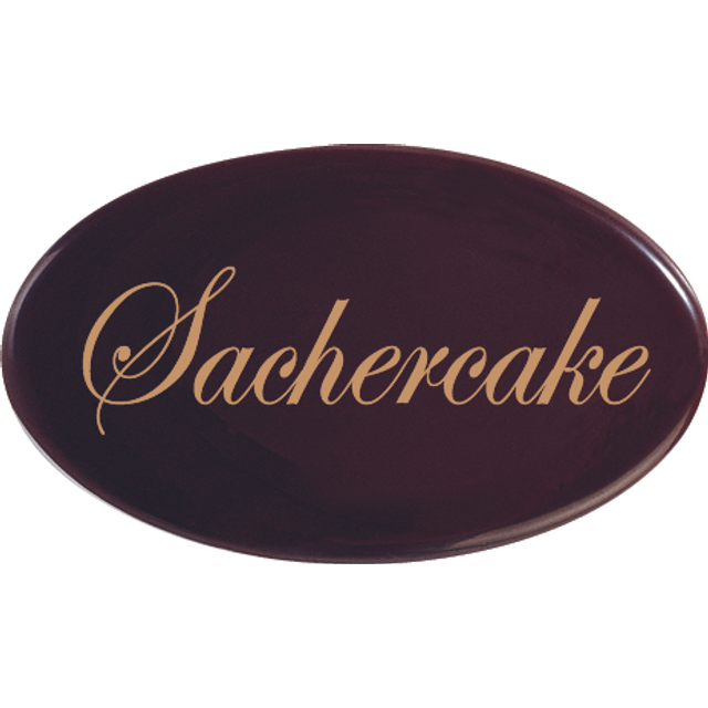 Obrázek produktu DEKOR SACHERCAKE (hořká čokoláda) - ovál 390ks