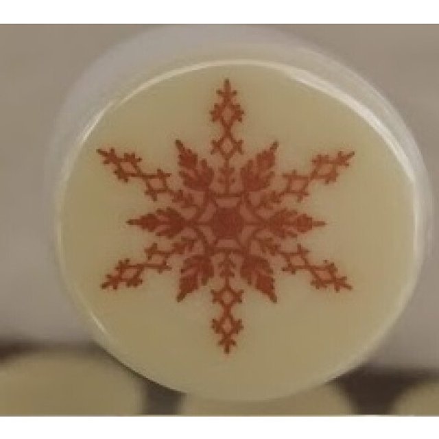 Obrázek produktu PCB DEKOR KOLEČKO z bílé čokolády s VLOČKOU pr.2,5cm 540ks