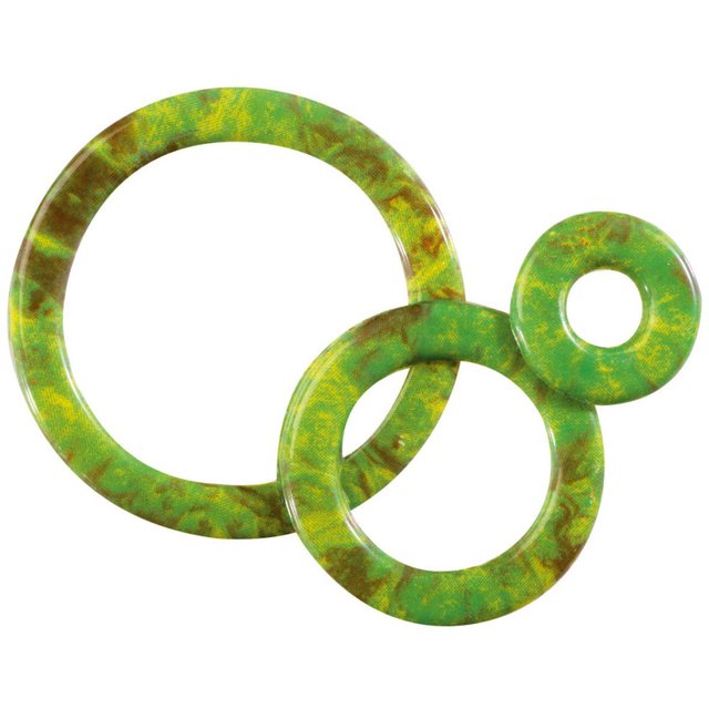 Obrázek produktu PCB dekor KRUHY 3 velikosti zelené 48x3 ks