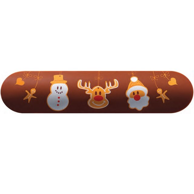 Obrázek produktu PCB ČOKOLÁDOVÝ BANÁNEK CRISTAUX (vánoční) 13,2x3,2cm 24ks