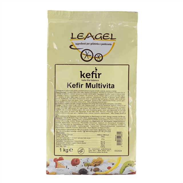 Obrázek produktu LEAGEL Kefír Multivita s pomerančem, ananasem a mangem 12x1kg