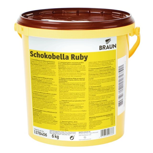 Obrázek produktu BRAUN Schokobella náplň a poleva Ruby 6kg