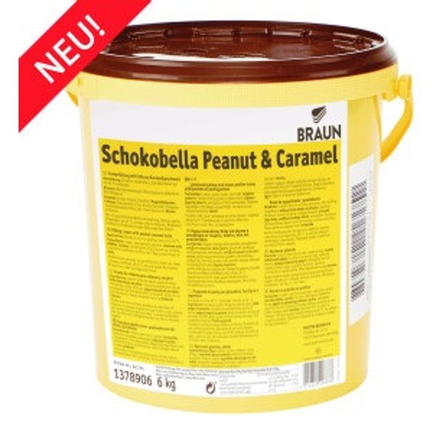 Obrázek produktu BRAUN Schokobella náplň a poleva arašidy a karamel 6kg