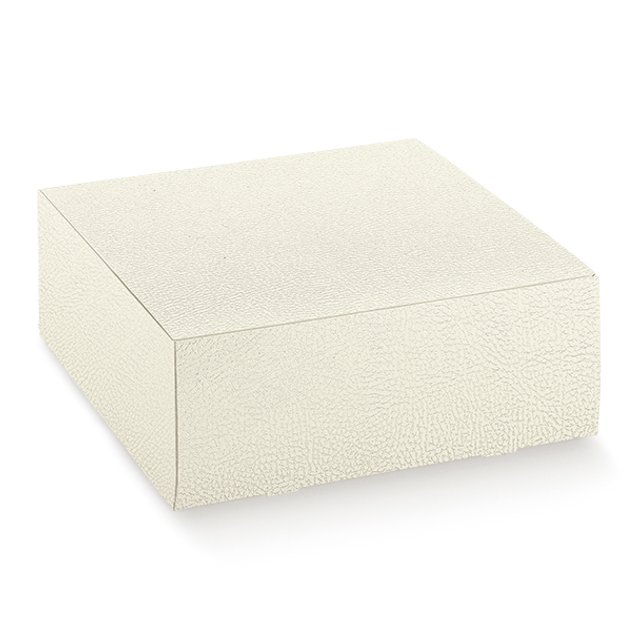 Obrázek produktu SC Krabice dortová potisk bílá kůže 21x21x10cm 5x10ks