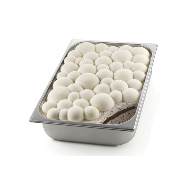 Obrázek produktu SIL FORMA SILIKON bílá- KIT BUBBLE GEL - dekorace zmrzlinové vany (2vklady)