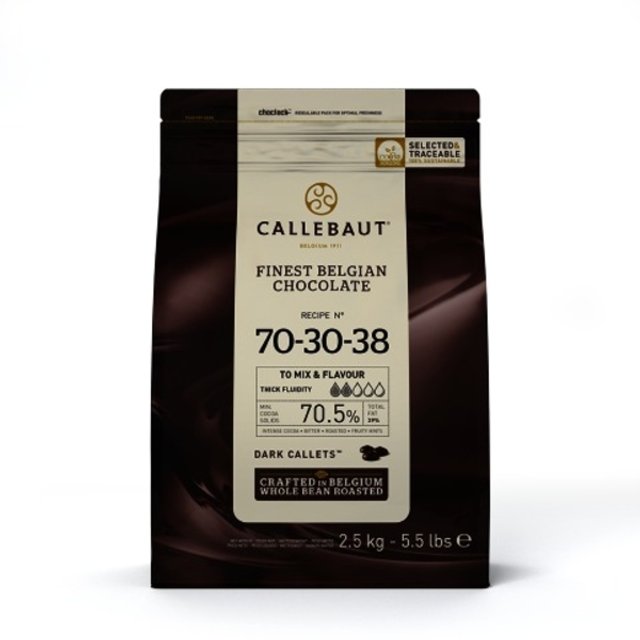 Obrázek produktu C ČOKOLÁDA HOŘKÁ 70% 2,5kg ( 2,5kg x 8)