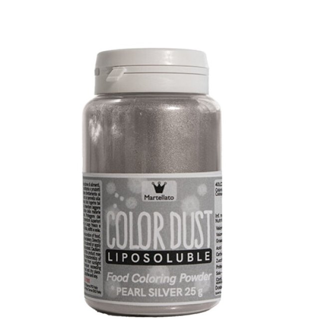 Obrázek produktu MA BARVA V PRÁŠKU rozpustná v tucích světle STŘÍBRNÁ bez azo 25g PERLEŤOVÁ