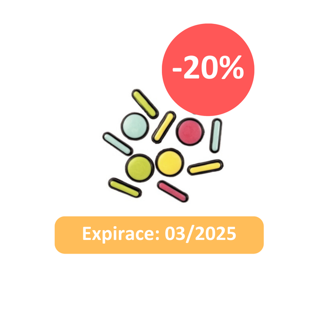 Obrázek produktu DOBLA Dekor Comic kolečka a tyčky 224ks-ZVÝHODNĚNÁ CENA-SLEVA40%-EXP.03/25