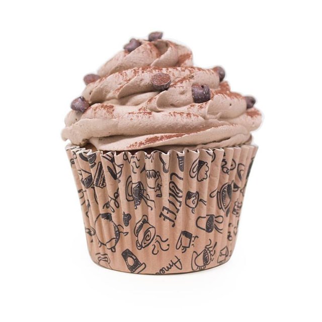 Obrázek produktu Košíček COMO 50x40mm COFFE béžový kulatý 100 ks