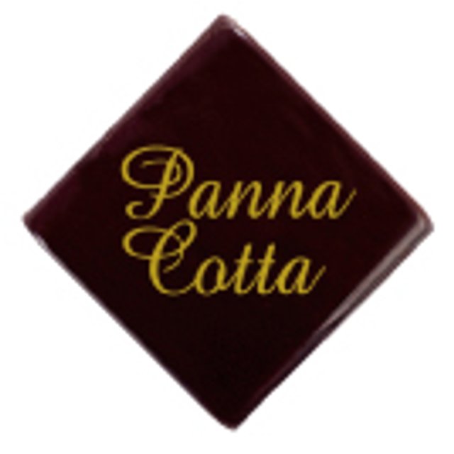 Obrázek produktu PCB DEKOR NÁPIS PANNA COTTA tmavý-30x30mm 440k