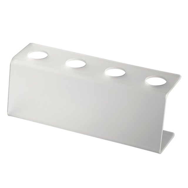 Obrázek produktu MA Stojánek na kornouty 28,5x9x11cm 4 otvory pr.3,5cm čirý