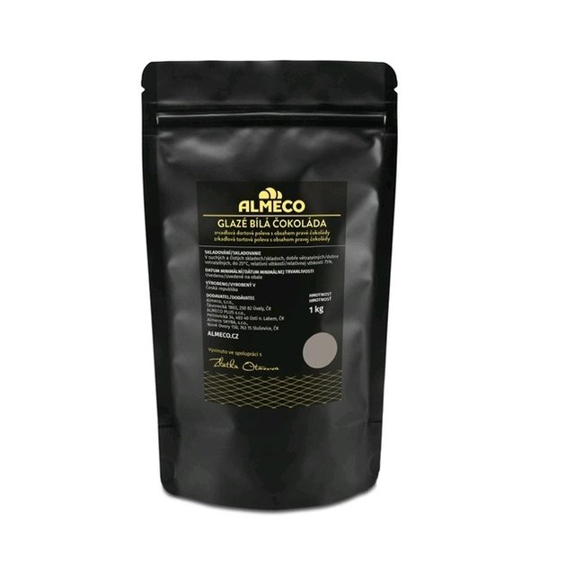 Obrázek produktu ALM GLAZÉ bílá čokoláda 1000g (15x1kg)