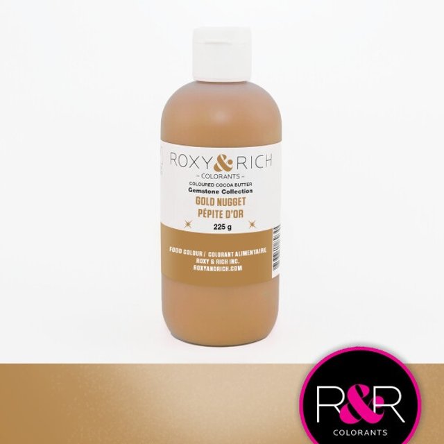 Obrázek produktu RR KAKAOVÉ MÁSLO třpytivé - zlaté Gemstone Gold Nugget 225g