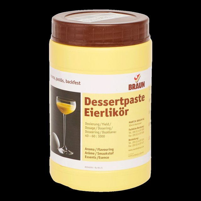 Obrázek produktu BRAUN DESSERT PASTA - vaječný koňak 1 Kg (6x1kg)