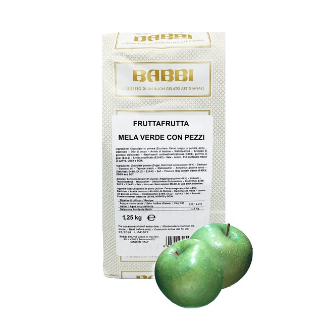Obrázek produktu BABBI Fruttafrutta (zelené jablko s kousky) 8x1,25kg