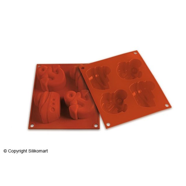 Obrázek produktu SIL FORMA SILIKON terakota malá - KOTVA A LOĎ 64x70m v.28mm 103ml 4ks