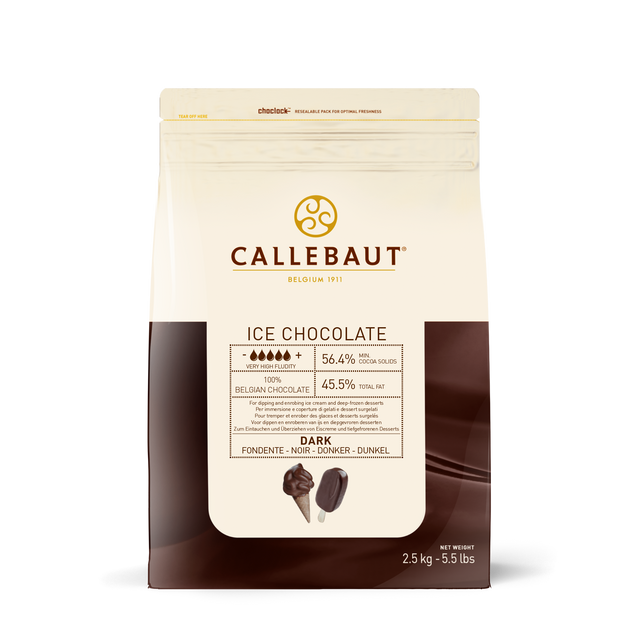 Obrázek produktu BC ICE Choc Dark (čokoláda na polévání tmavá v peckách)4x2,5 kg