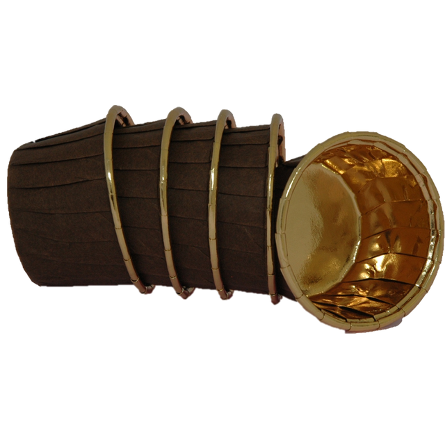 Obrázek produktu KOŠÍČKY NA MUFFINY - HNĚDO-ZLATÉ pr.43,5mm v.37mm 100ks