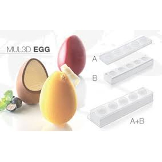 Obrázek produktu SIL FORMA SILIKON bílá - MUL3D EGG (vejce) 50x73mm v.43mm 100ml