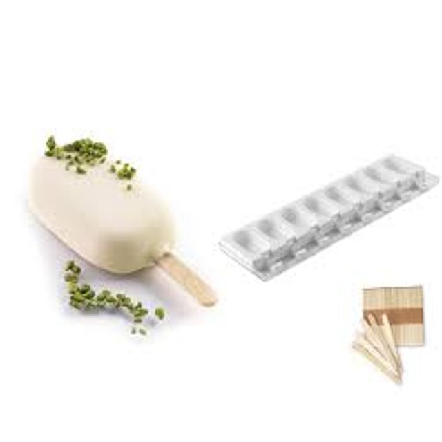 Obrázek produktu SIL FORMA SILIKON bílá-sada na 2x8 ks nanuků mini Classic Magnum 7cm