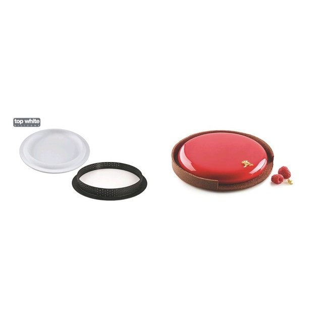 Obrázek produktu SIL KIT TARTE RING FORMA SILIKON A RÁFKY- kulatý pr.190mm, v.20mm 1ks