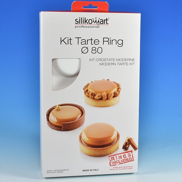 Obrázek produktu SIL SADA FORMA SILIKON KIT TARTE RING sada sil forma+6xděrovaný ráfek pr.8cm, v.2cm