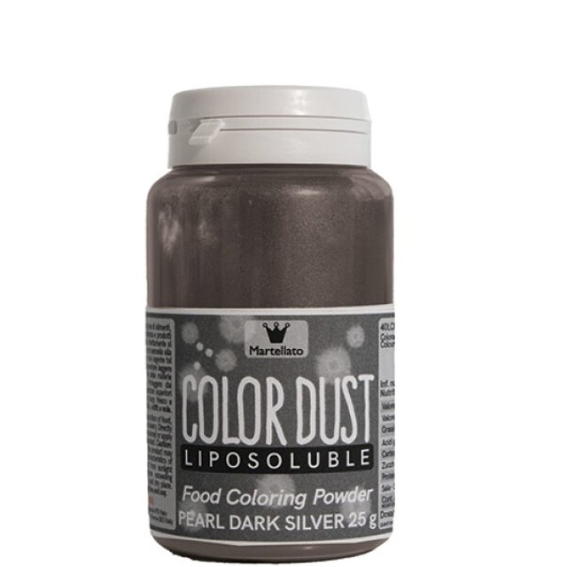 Obrázek produktu MA BARVA V PRÁŠKU rozpustná v tucích tmavě STŘÍBRNÁ PERLEŤOVÁ 25g