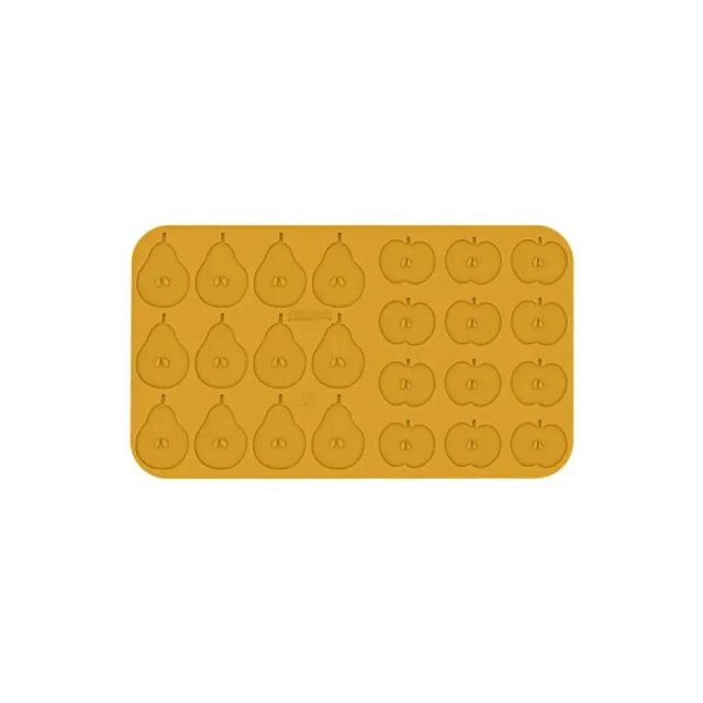 Obrázek produktu SIL FORMA SILIKON žlutá - MELA PERA  - plátky jablka 60x51mm a hrušky 80x65mm, v.2mm