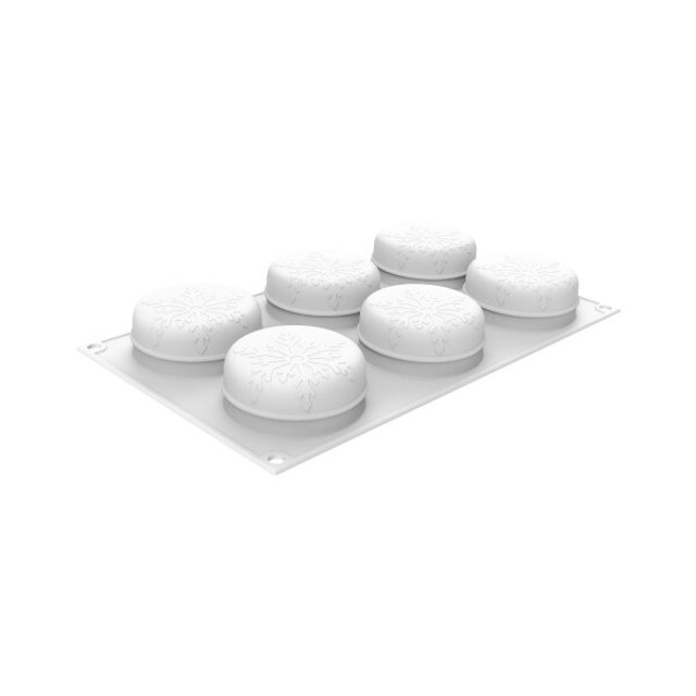 Obrázek produktu SIL FORMA SILIKON bílá - NEVE 110 (vločka) Ø70mmv.30mm 110ml