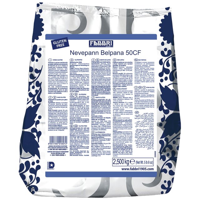 Obrázek produktu FABBRI Nevepann Belpanna 50CF 8x2,5kg