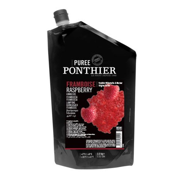 Obrázek produktu PONTHIER PYRÉ malina (Raspberry) chlazené 4x2,5kg