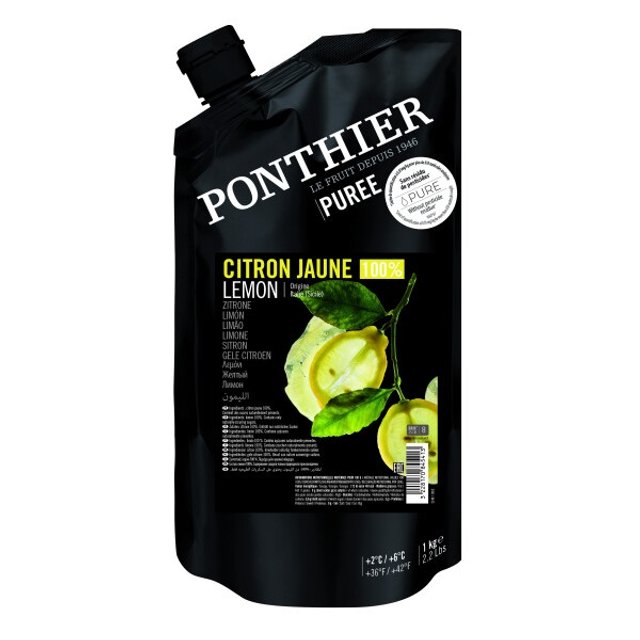Obrázek produktu PONTHIER PYRÉ citron žlutý (Yellow lemon) chlazené 6x1kg