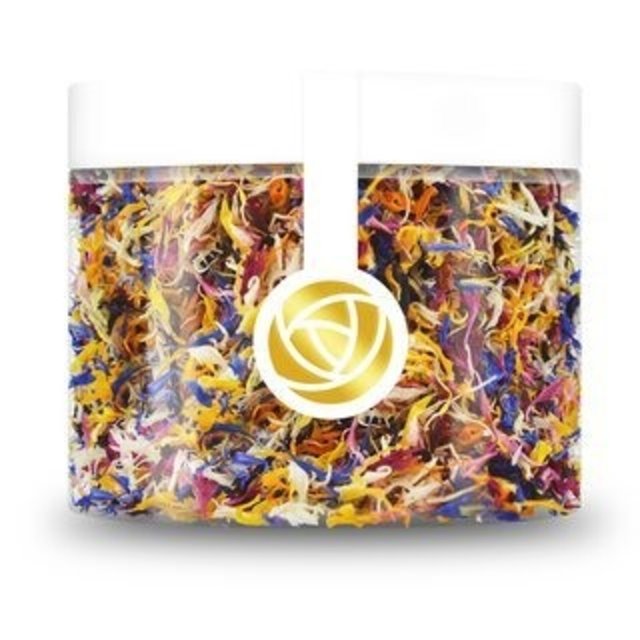 Obrázek produktu ROSIE ROSE - SUŠENÉ KVĚTY LÍSTKY CLASSIC MIX (růžová, žlutá, modrá, bílá) 6g