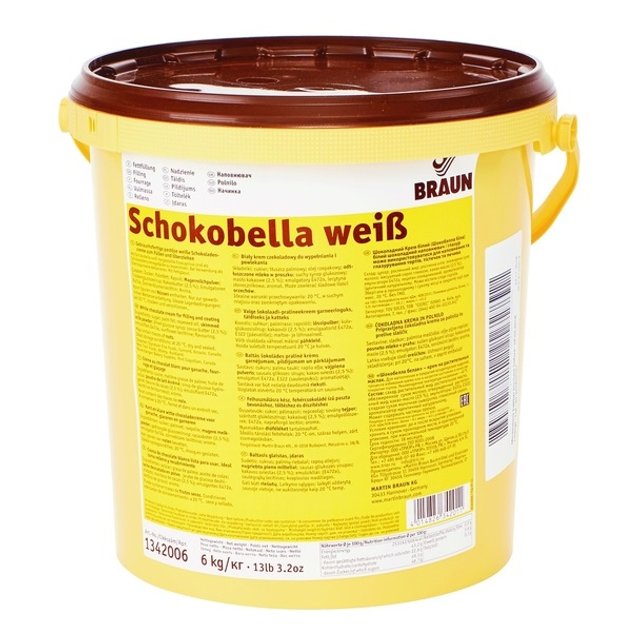 Obrázek produktu BRAUN Schokobella náplň a poleva bílá 6kg