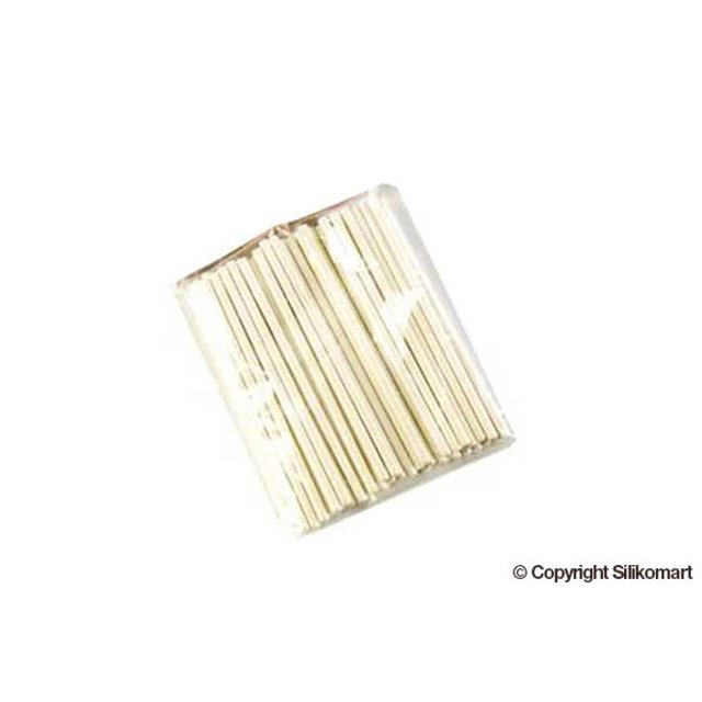 Obrázek produktu SIL Tyčky k lízátkům POP bílé papír.50ks (SET STICK EASYPOP) 120mmx3,8mm