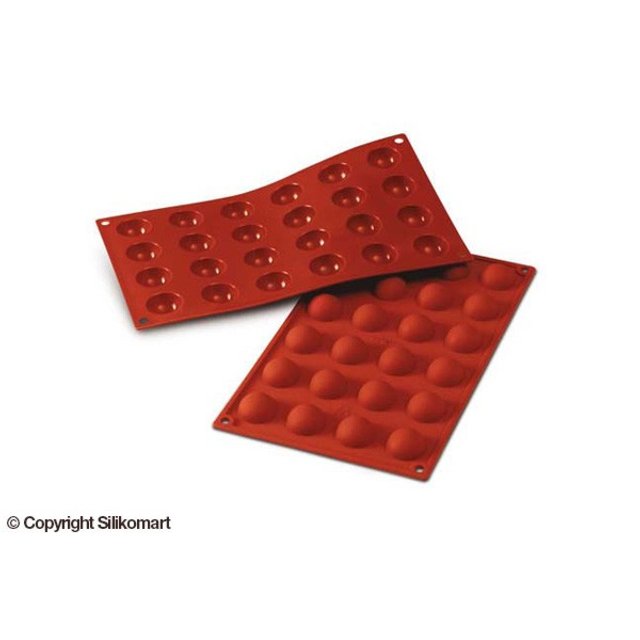 Obrázek produktu SIL FORMA SILIKON terakota - POLOKOULE pr.30mm, v.15mm 10ml 24ks