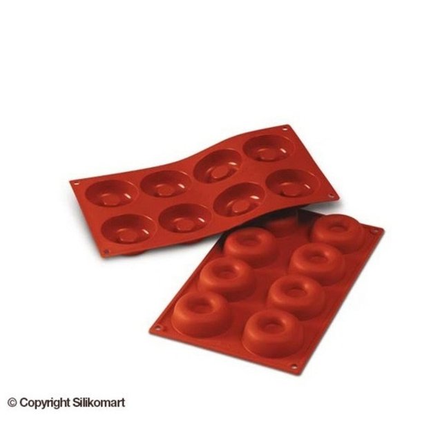 Obrázek produktu SIL FORMA SILIKON terakota - SAVARIN KOLEČKO Ø65 mm v. 21 mm 50 ml 8 ks