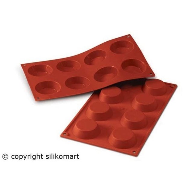 Obrázek produktu SIL FORMA SILIKON terakota - SAVARIN TARTALETKA Ø60 mm v. 17 mm 40 ml 8 ks