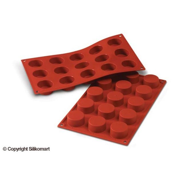 Obrázek produktu SIL FORMA SILIKON terakota - MONOPORC KOLEČKO PETIT FOUR pr.40mm v.20mm 30ml 15ks