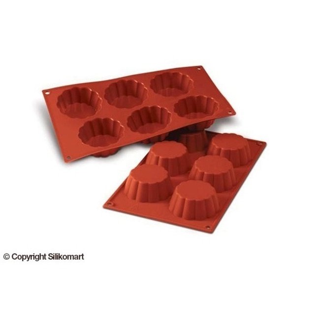 Obrázek produktu SIL FORMA SILIKON terakota - BRIOŠKA Ø79mm v.30 mm  110ml  6ks