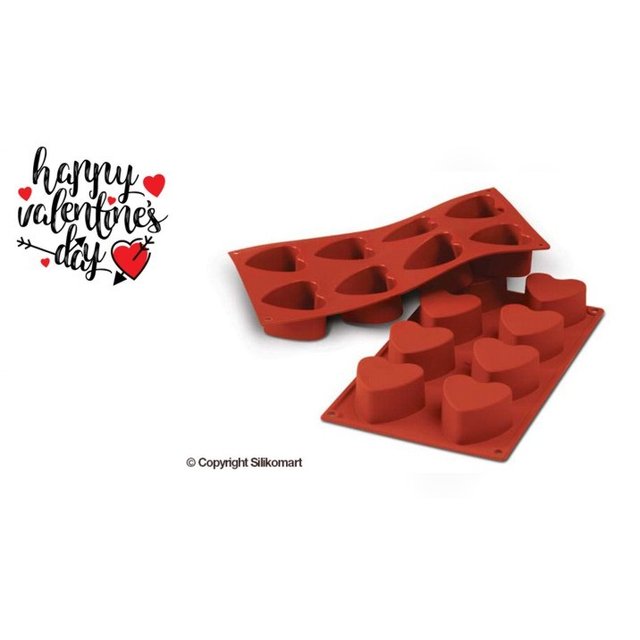 Obrázek produktu SIL FORMA SILIKON terakota - SRDCE pr.60mm v.35mm