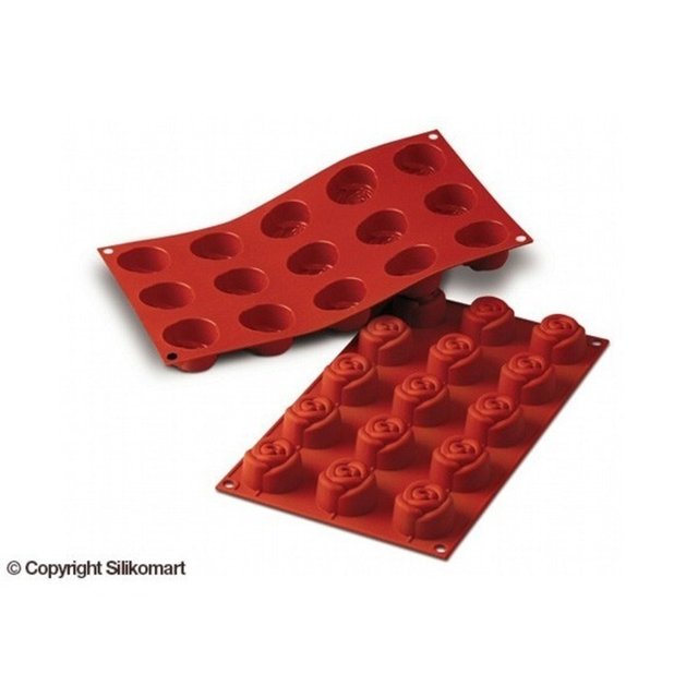 Obrázek produktu SIL FORMA SILIKON terakota - RŮŽE Ø44mm v.257 mm  23ml  15ks