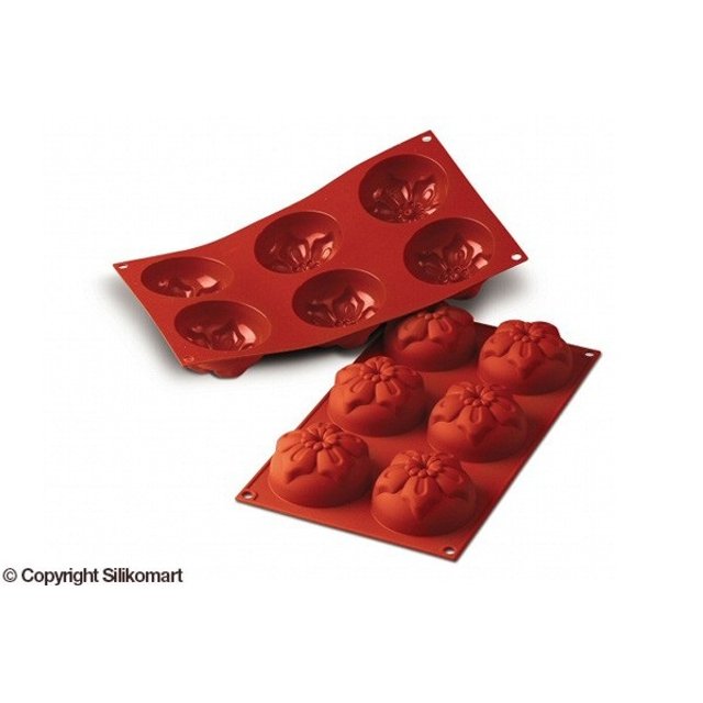 Obrázek produktu SIL FORMA SILIKON terakota - KYTIČKA pr.76mm v.40mm 115ml 6ks