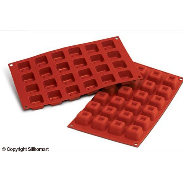 Obrázek produktu SIL FORMA SILIKON terakota - SAVARIN ČTVEREC 35x35mm, v.21,5mm16ml 24ks