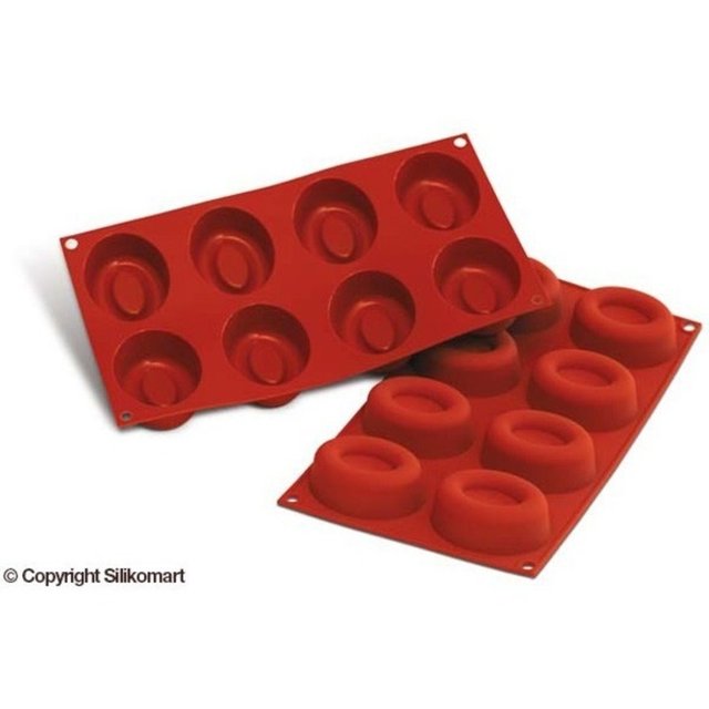 Obrázek produktu SIL FORMA SILIKON terakota - SAVARIN OVÁL 71x60 v.28mm 72ml 8ks