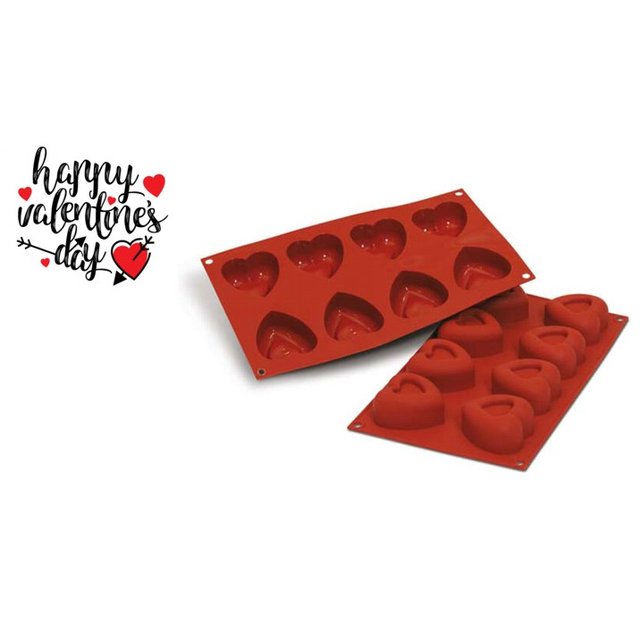 Obrázek produktu SIL FORMA SILIKON terakota - SAVARIN SRDCE 59x60mm v.30mm 72ml 8ks