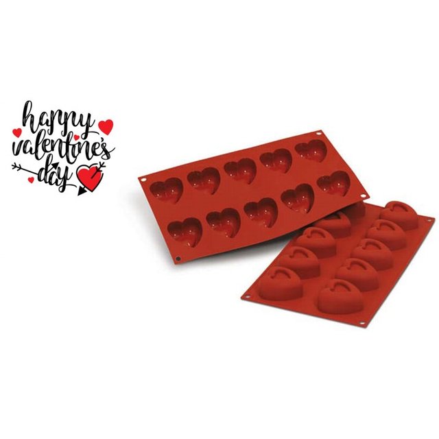 Obrázek produktu SIL FORMA SILIKON terakota - SAVARIN SRDCE48x54mm v.27mm 45ml 10ks