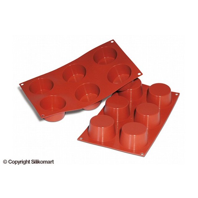 Obrázek produktu SIL FORMA SILIKON terakota - MUFFIN pr.68mm v.38mm 119ml 6ks